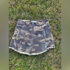 Dance & Marvel camo skirt